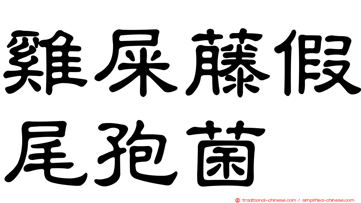 雞屎藤假尾孢菌