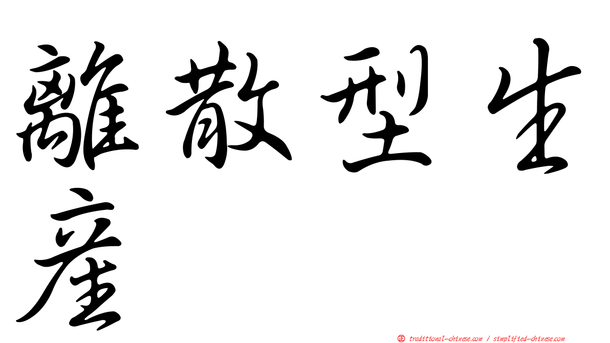 離散型生產