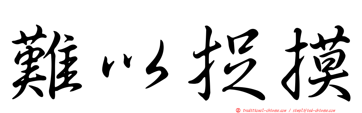 難以捉摸