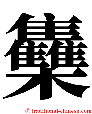 雧 serif font