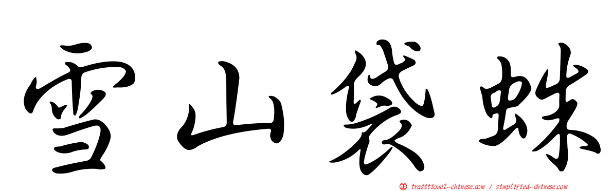 雪山袋蛛