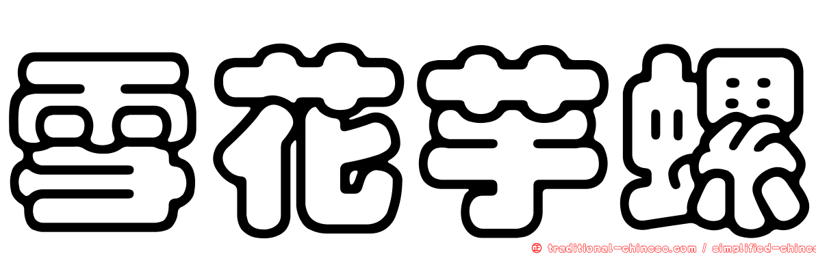 雪花芋螺