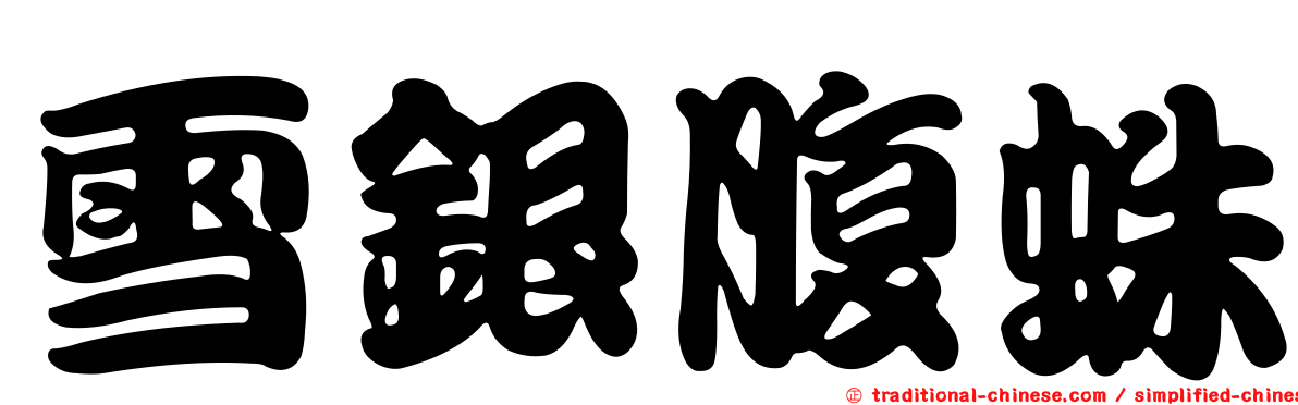 雪銀腹蛛