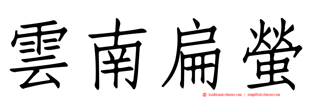 雲南扁螢