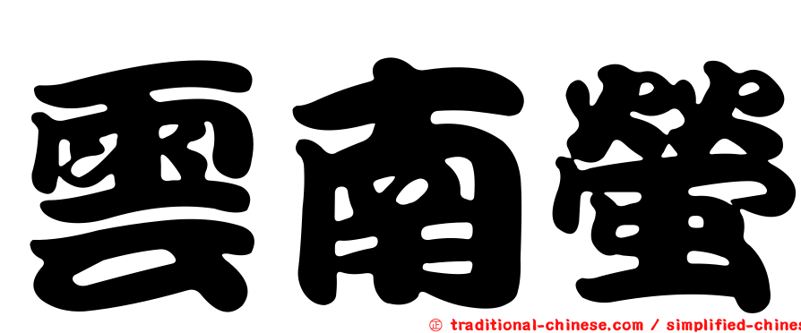 雲南螢