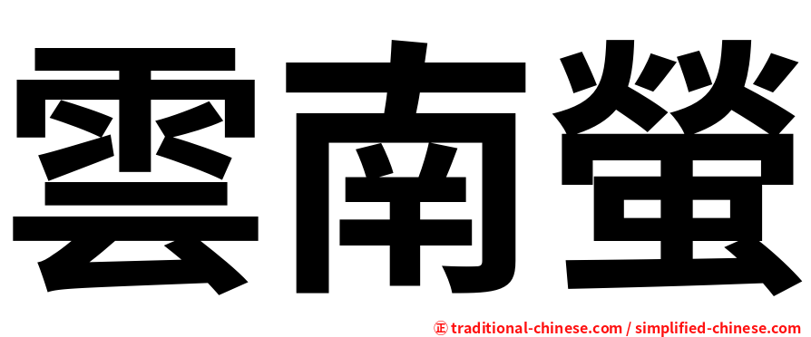 雲南螢
