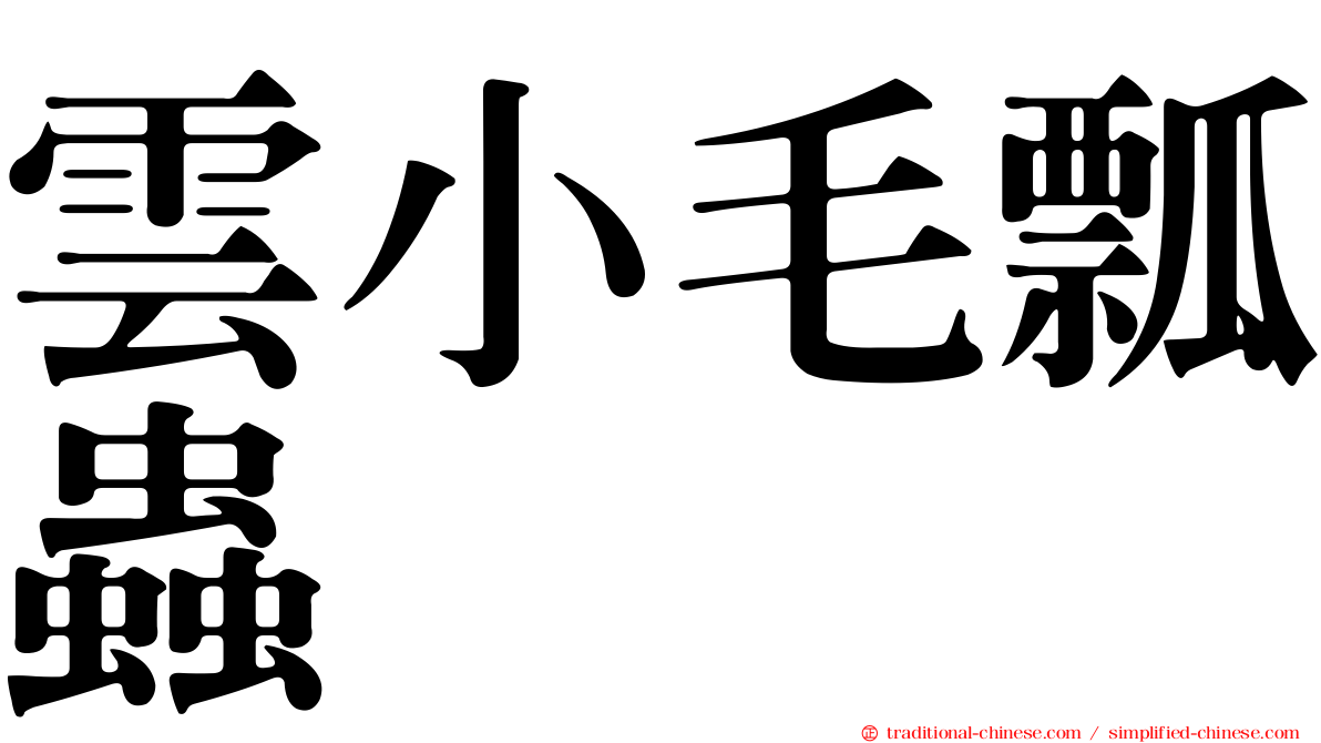 雲小毛瓢蟲