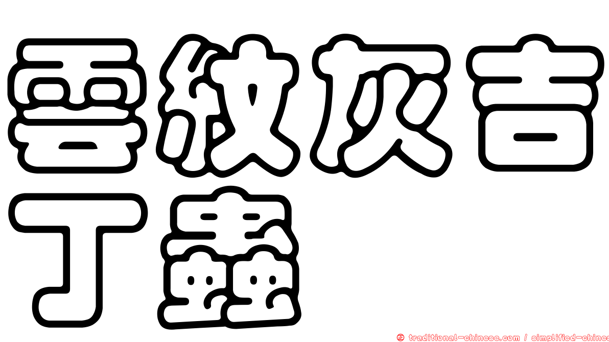 雲紋灰吉丁蟲