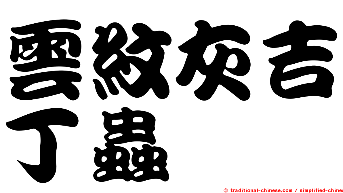 雲紋灰吉丁蟲