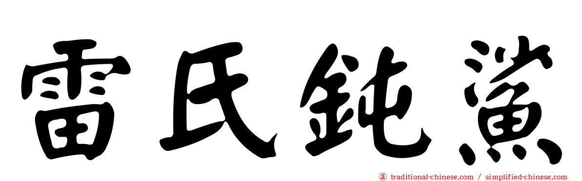 雷氏鈍鯊