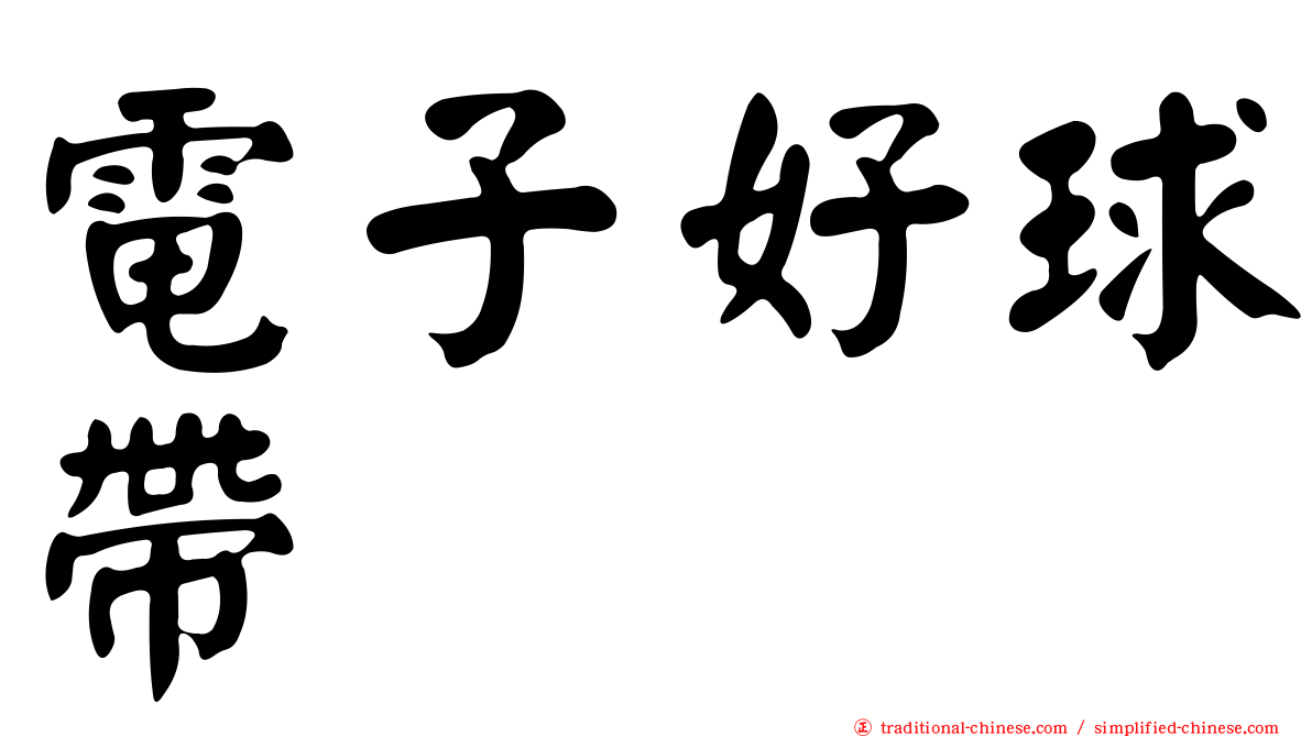 電子好球帶