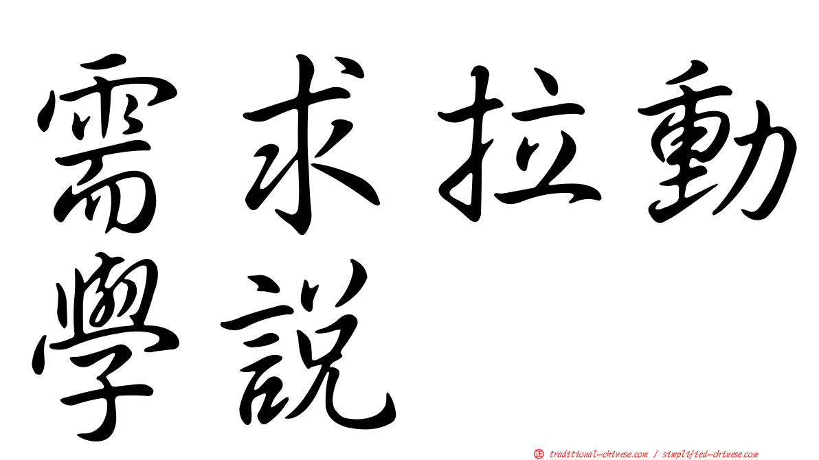 需求拉動學說