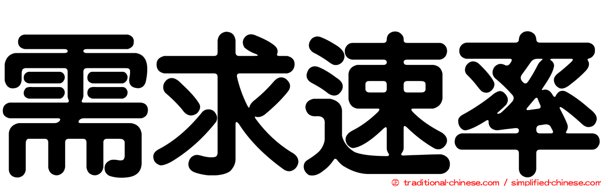需求速率