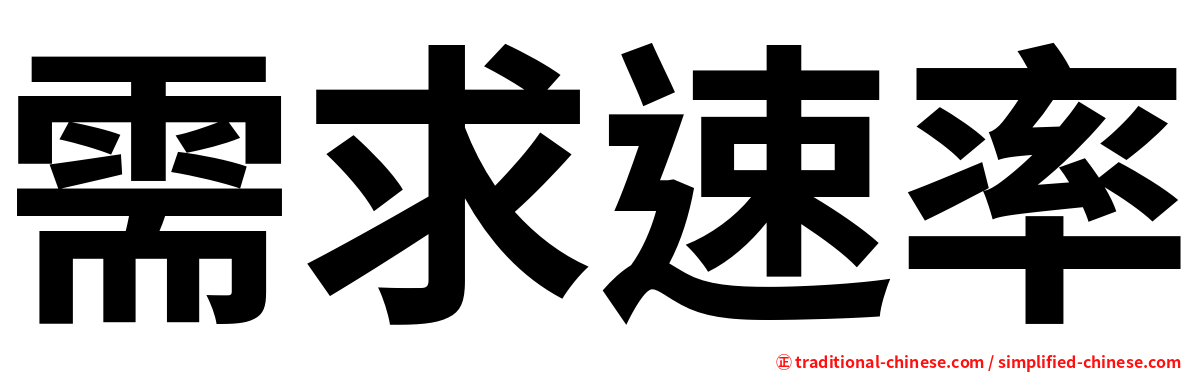 需求速率