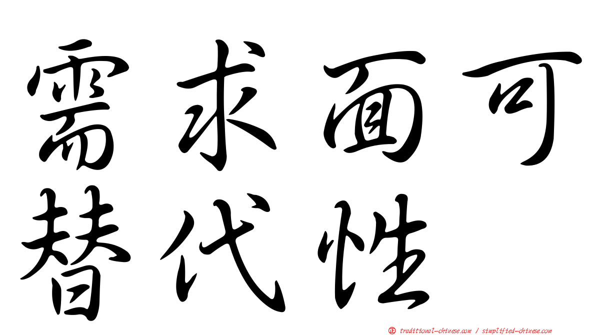 需求面可替代性