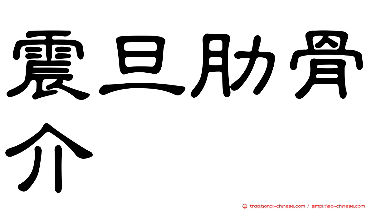 震旦肋骨介