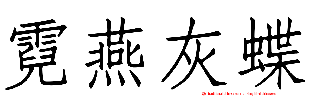 霓燕灰蝶