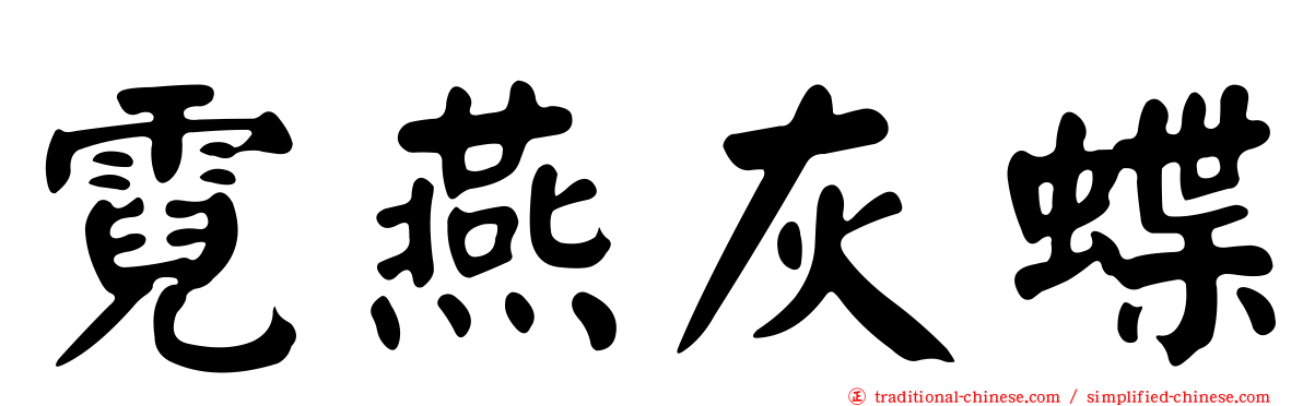 霓燕灰蝶