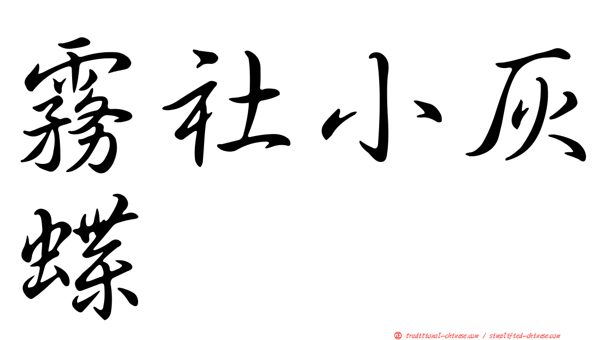 霧社小灰蝶