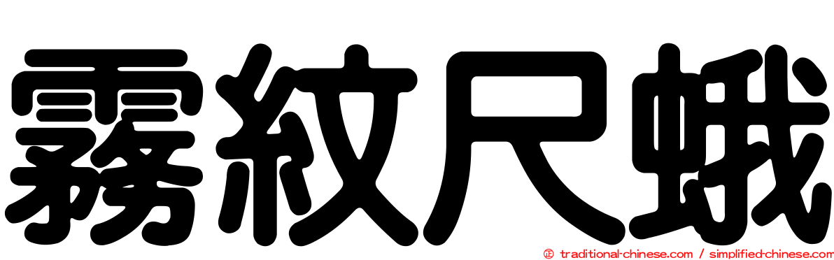 霧紋尺蛾