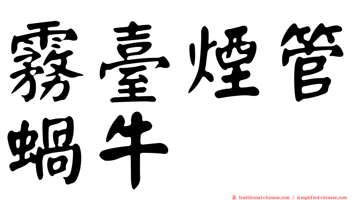 霧臺煙管蝸牛