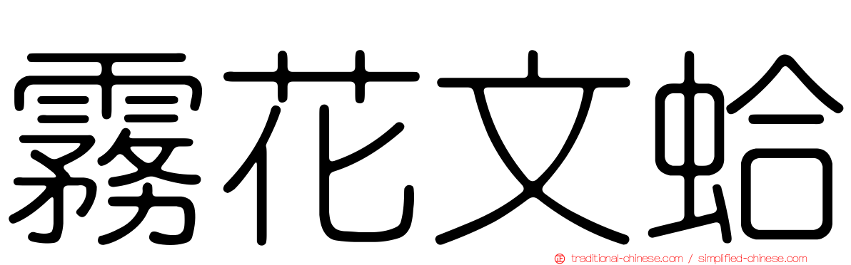 霧花文蛤