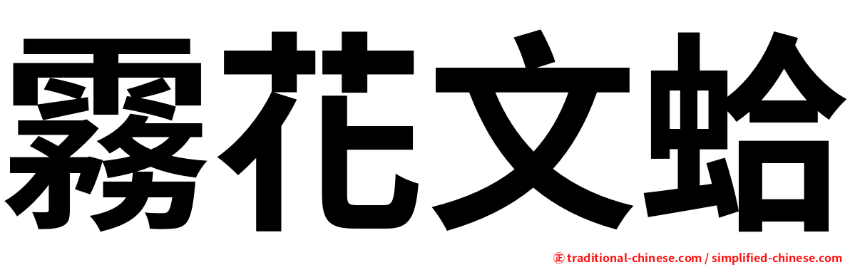 霧花文蛤