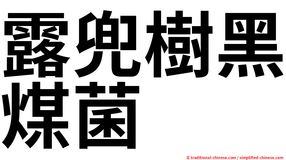 露兜樹黑煤菌