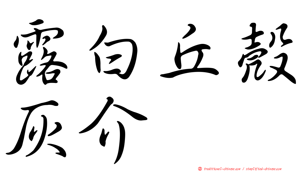 露白丘殼灰介