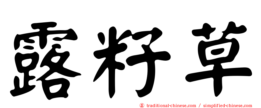 露籽草