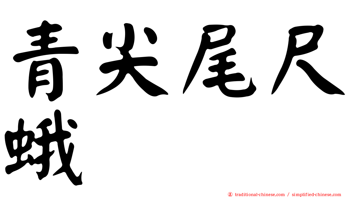 青尖尾尺蛾