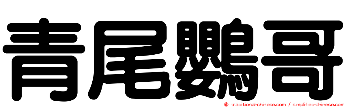 青尾鸚哥