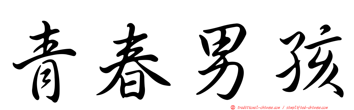青春男孩