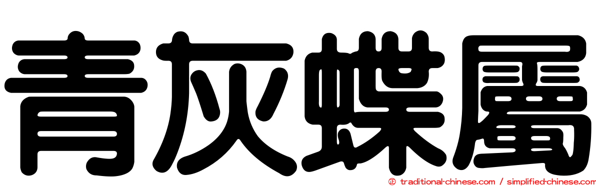 青灰蝶屬