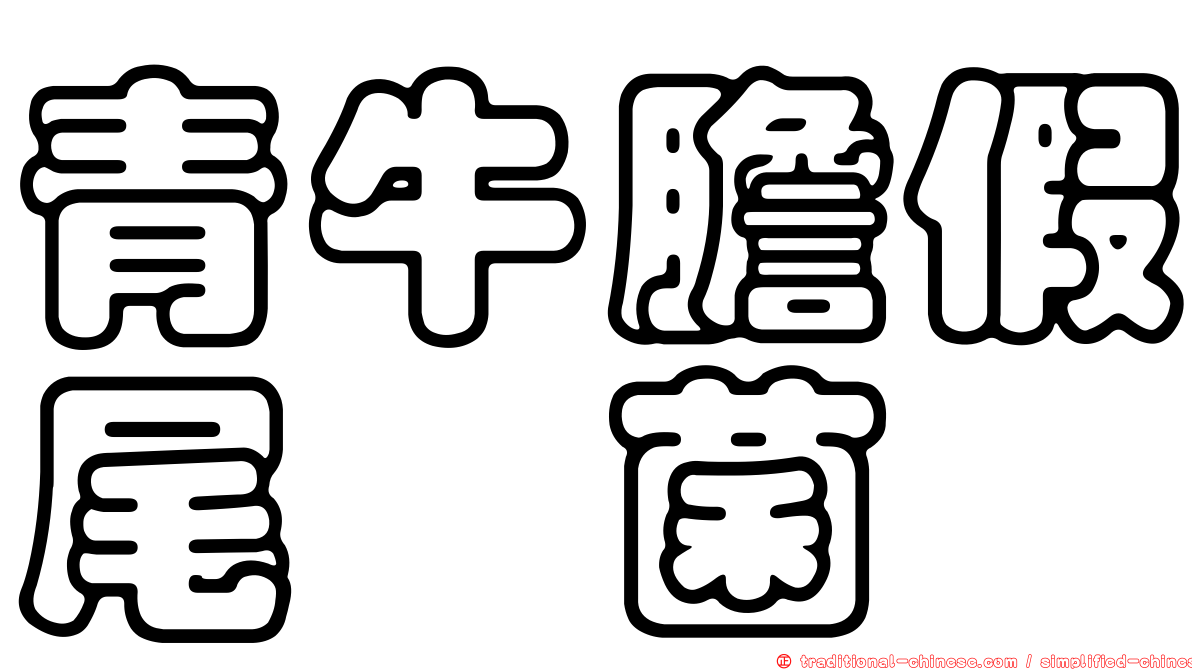 青牛膽假尾孢菌