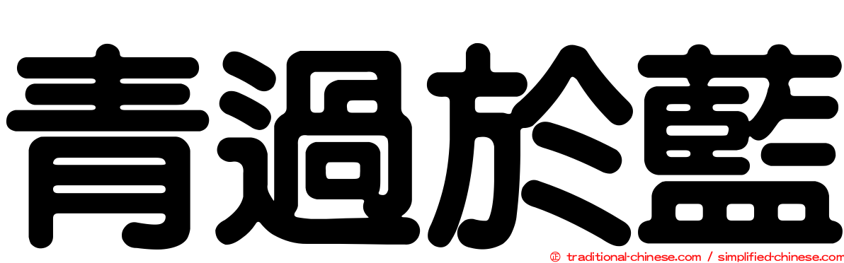 青過於藍
