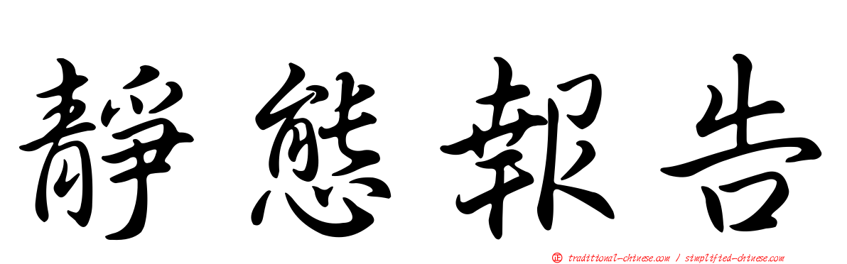 靜態報告