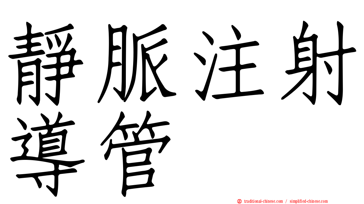 靜脈注射導管