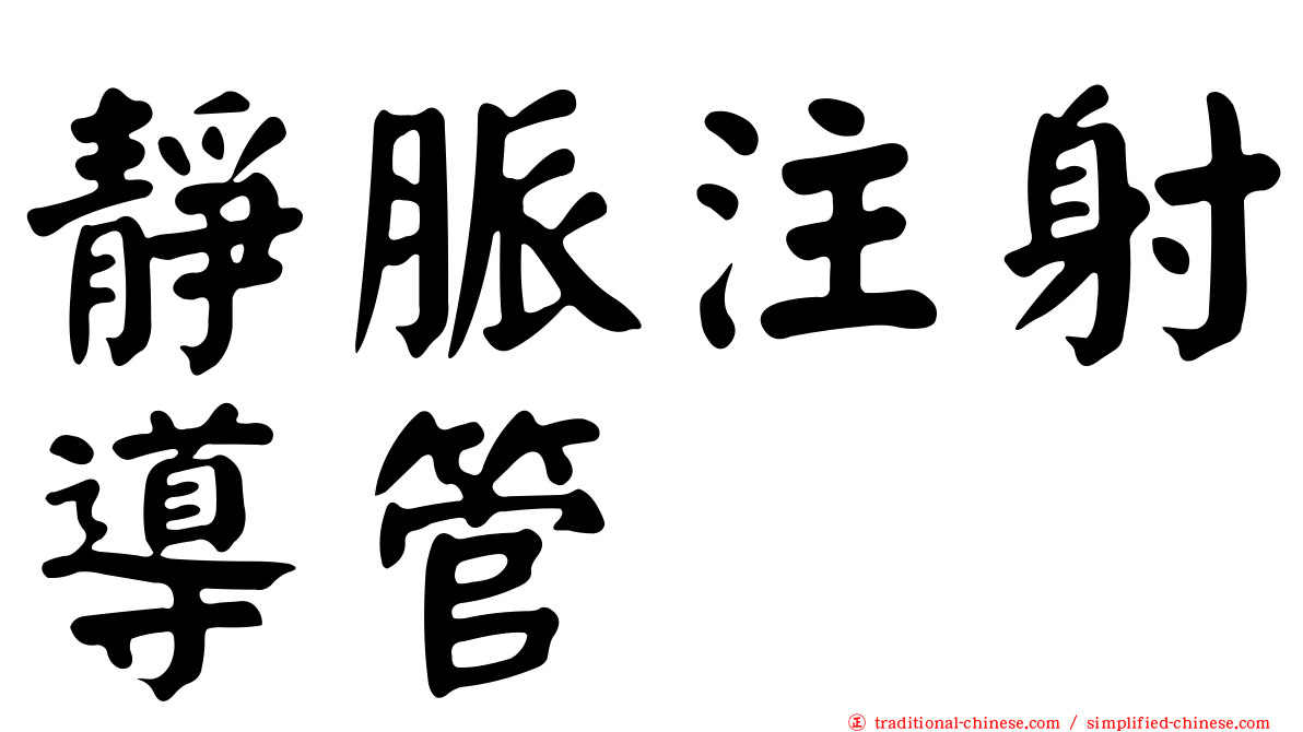 靜脈注射導管