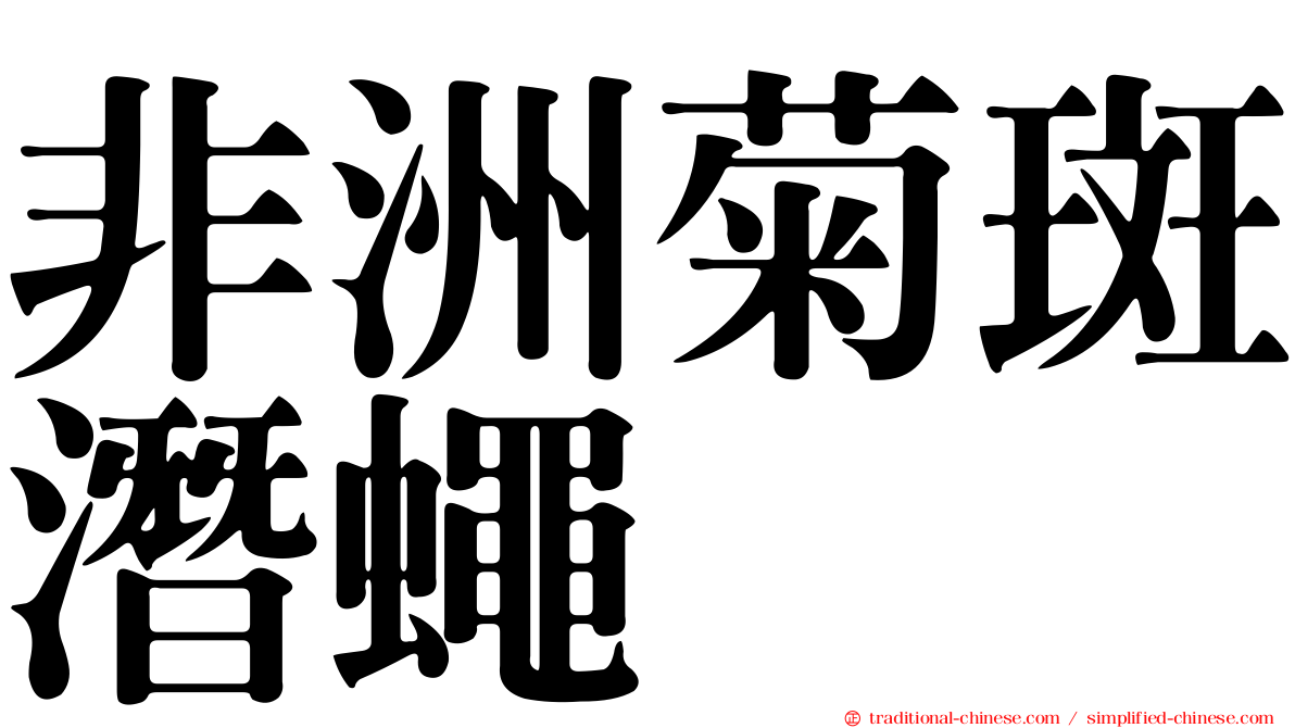 非洲菊斑潛蠅