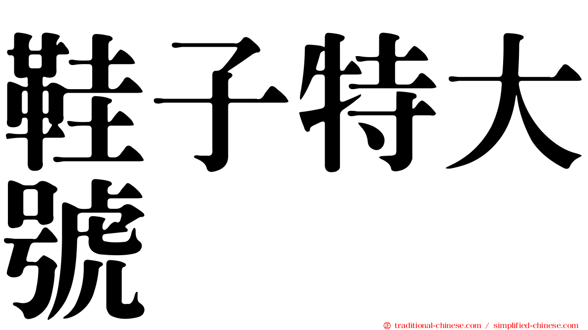 鞋子特大號