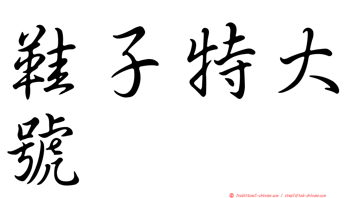 鞋子特大號