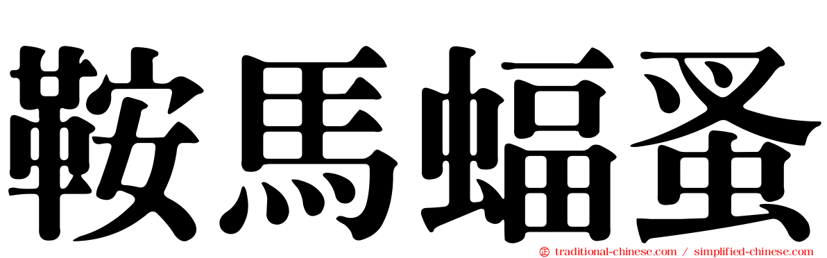 鞍馬蝠蚤