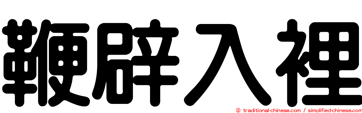 鞭辟入裡