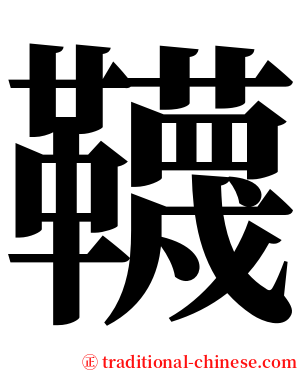 韈 serif font