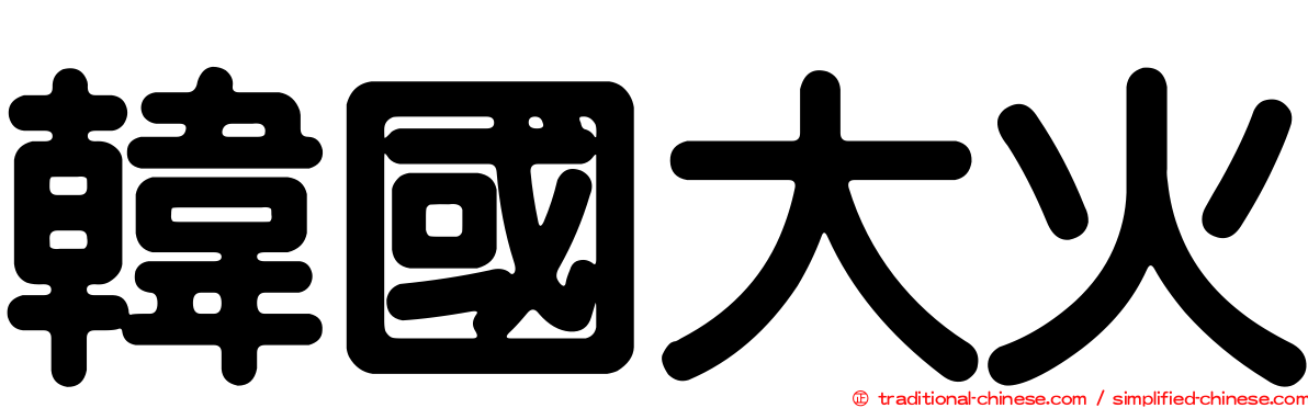 韓國大火