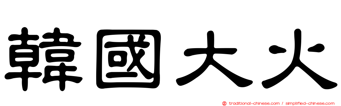 韓國大火