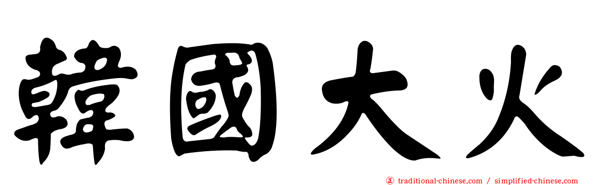 韓國大火