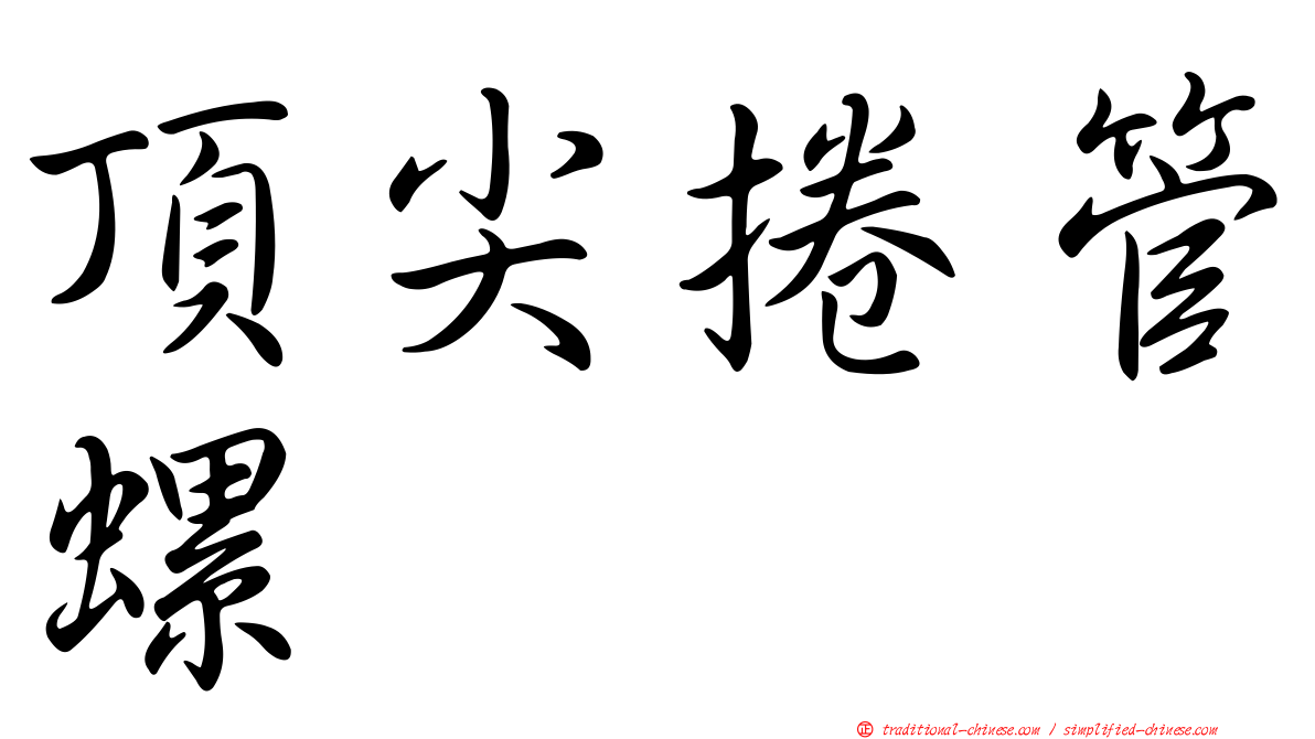 頂尖捲管螺