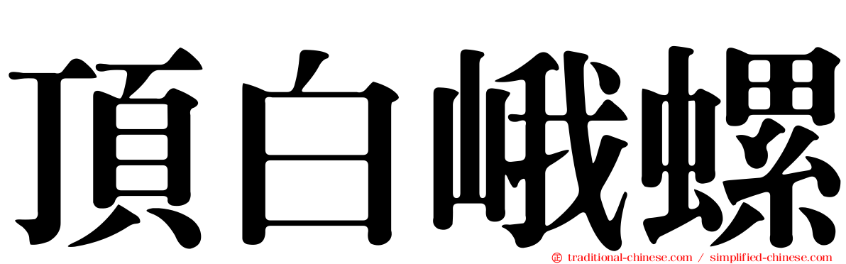 頂白峨螺